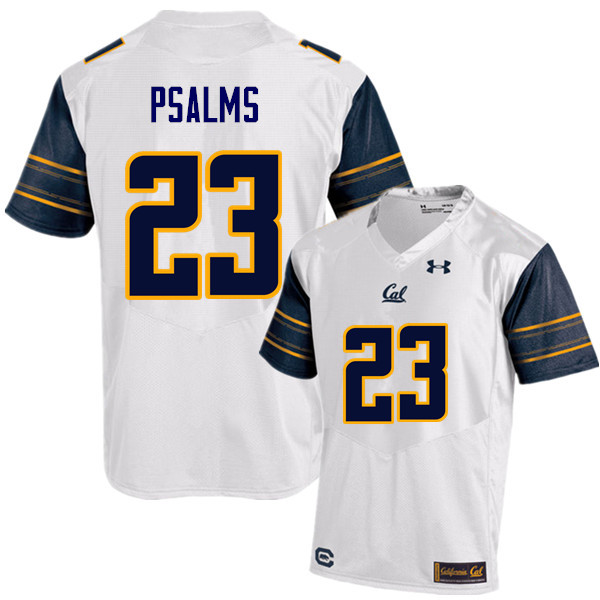 Men #23 Malik Psalms Cal Bears (California Golden Bears College) Football Jerseys Sale-White - Click Image to Close